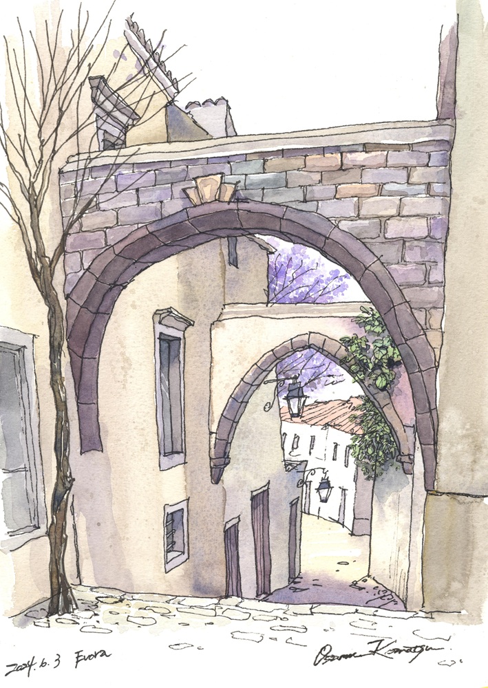 小松修 水彩画展・ポルトガルの小さな村々を訪ねて＜オンライン