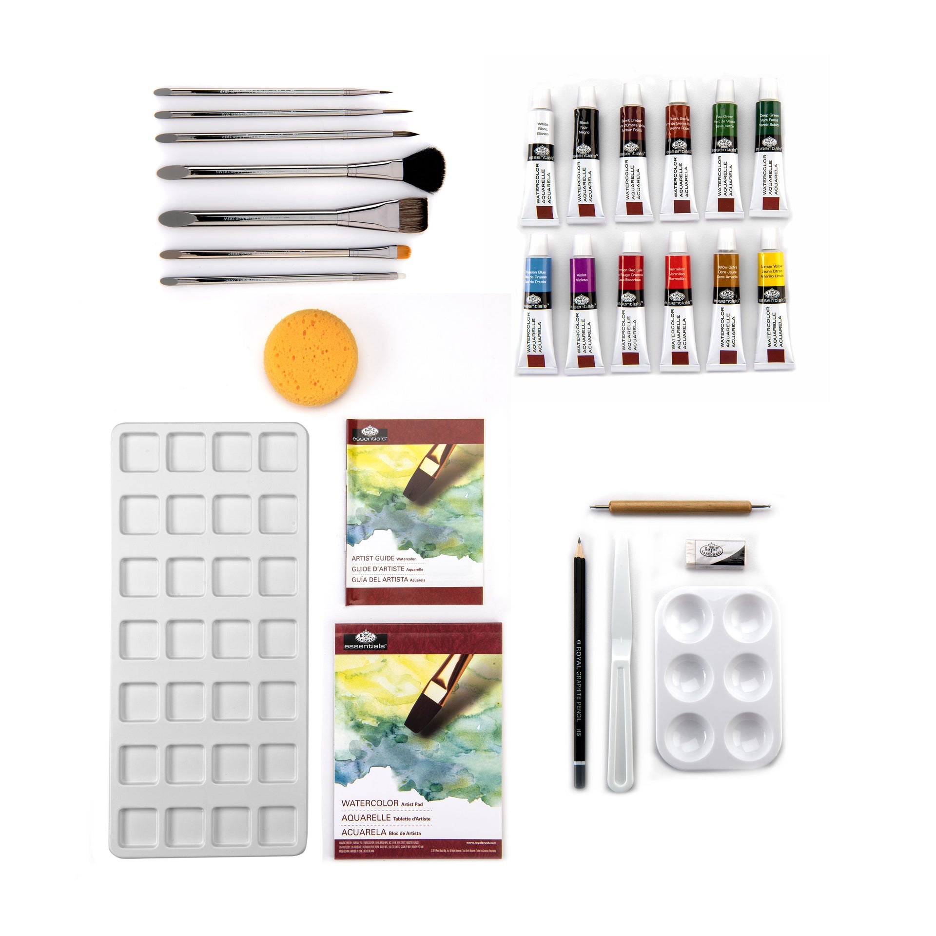 RZEN-WAT8301 | Essentials™ 29pc Watercolor Paint Zen Brush Travel