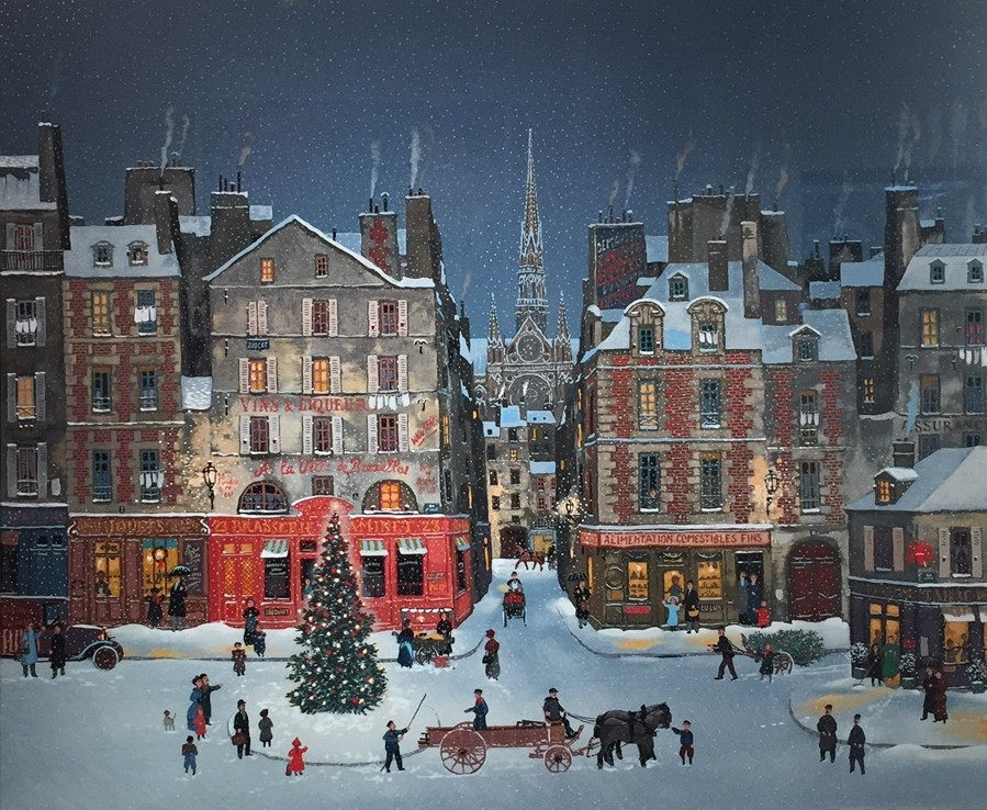 未開封ミッシェルドラクロワ『雪降る街』ジグソーパズル2014ピース