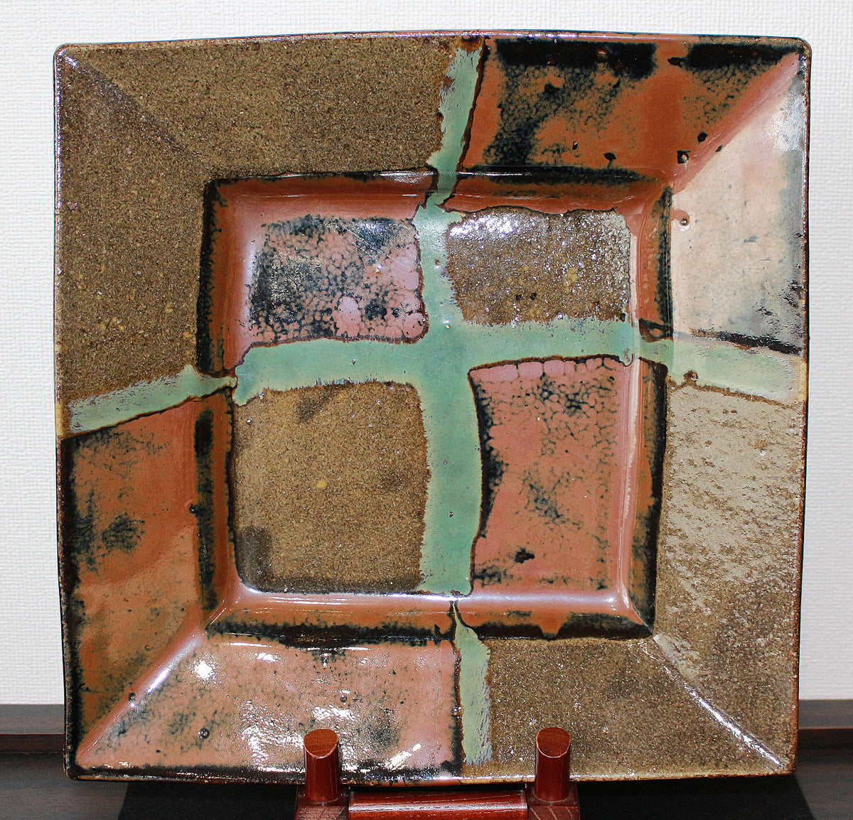 明治～大正期 輸出向 有田焼 色絵人物図 窓絵 アンティーク 植木鉢