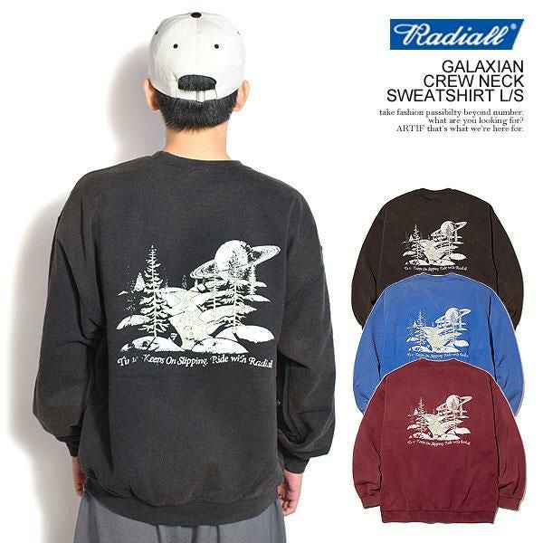 RADIALL ラディアル GALAXIAN - CREW NECK SWEATSHIRT L/S