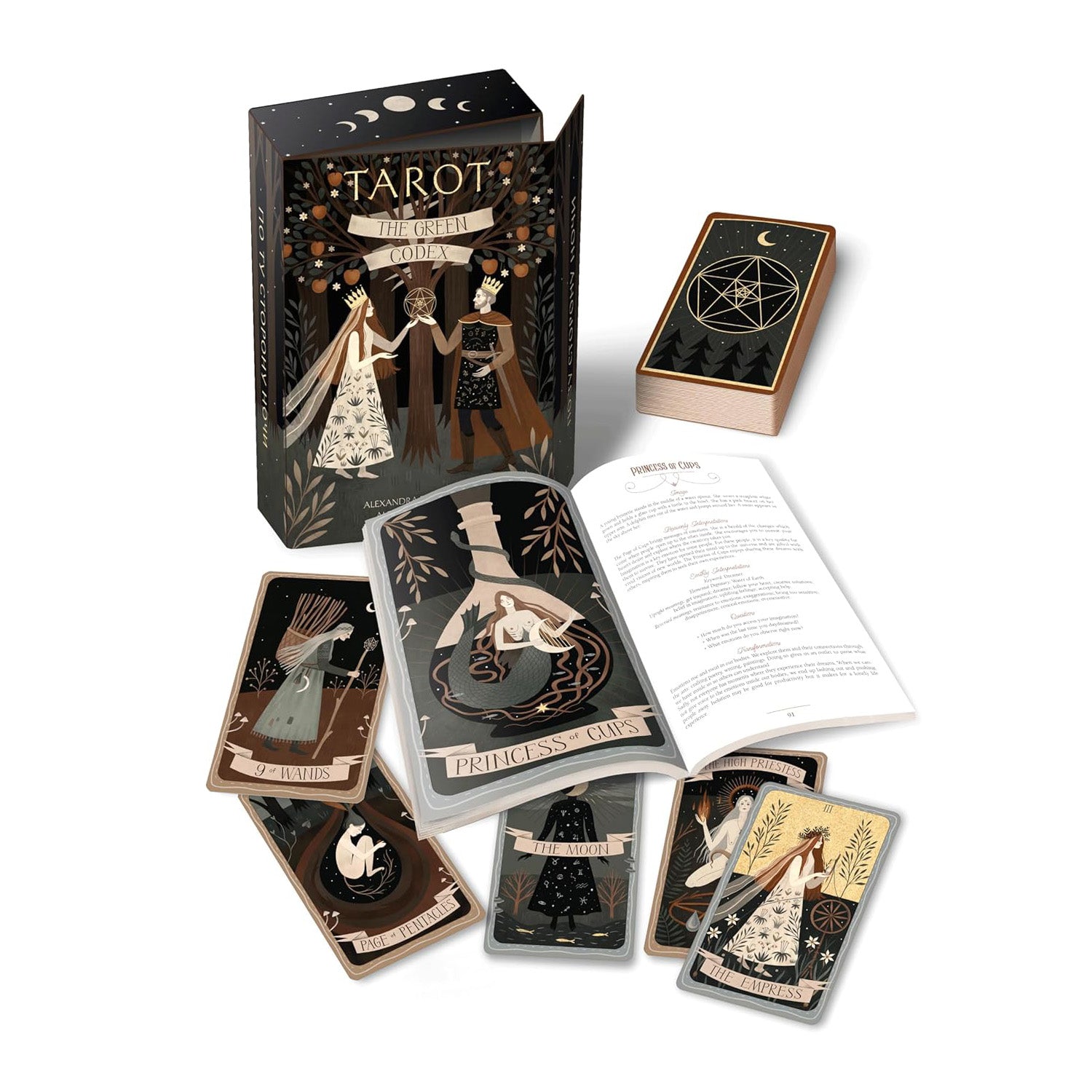 Green Codex Tarot Kit by Alexandra Dvornikova and Alexander Kopytin