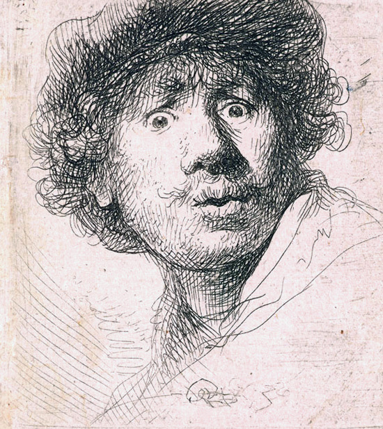 レンブラント自画像 西洋絵画美術館