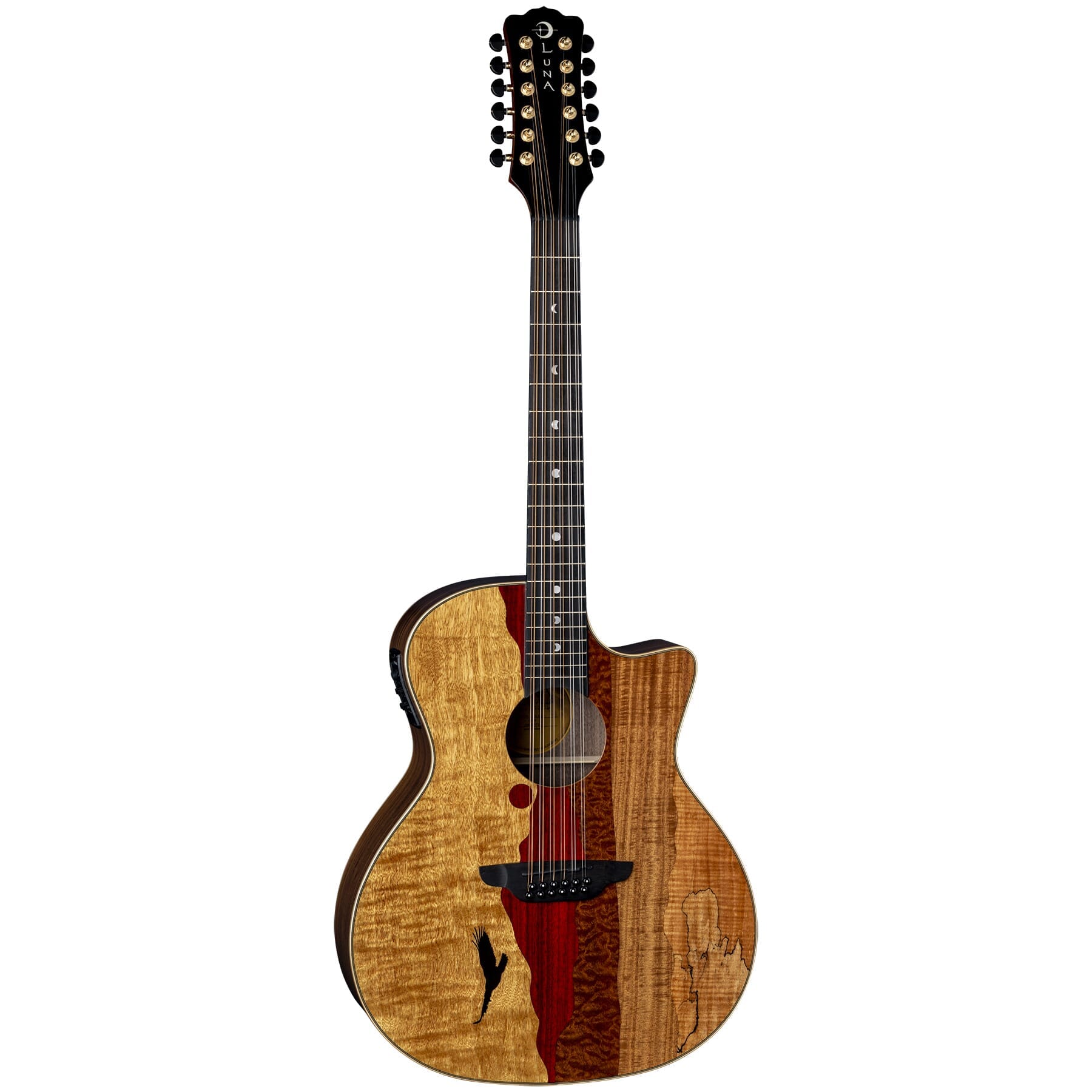 VISTA EAGLE 12-STRING CUTAWAY A/E WITH HARDSHELL CASE