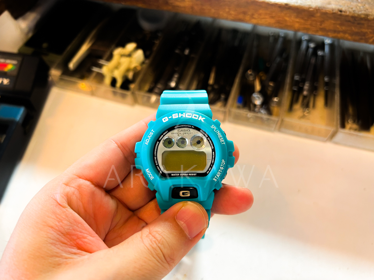 G-SHOCKの電池交換なら函南町ARAKAWAへ】DW-6900も税込1,500円で丁寧