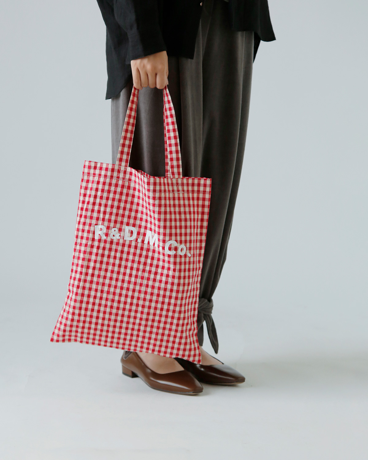 R & D.M.Co- オールドマンズテーラー ギンガムチェック トート バッグ