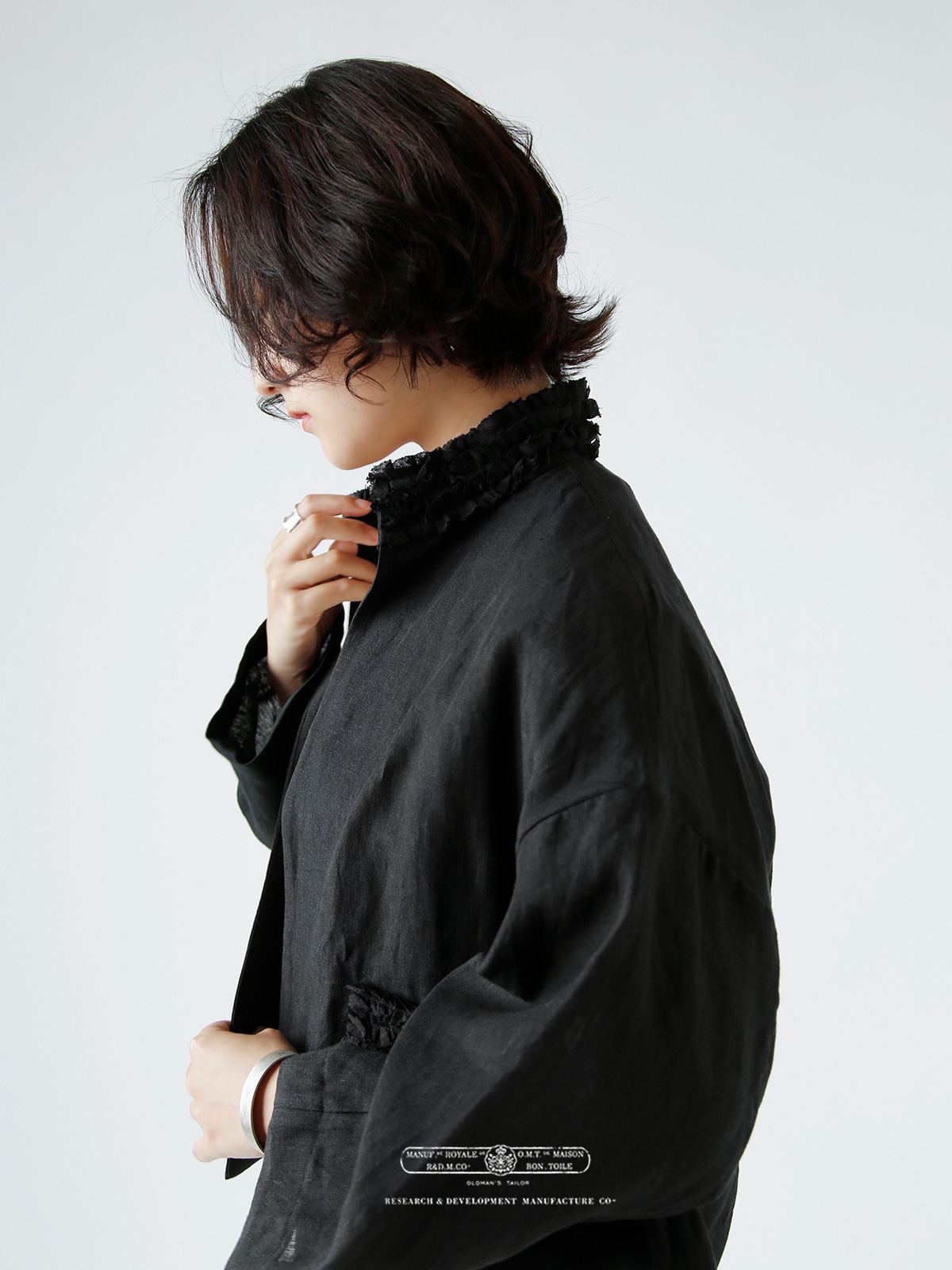 R & D.M.Co- オールドマンズテーラー リネン フリル デコレーション