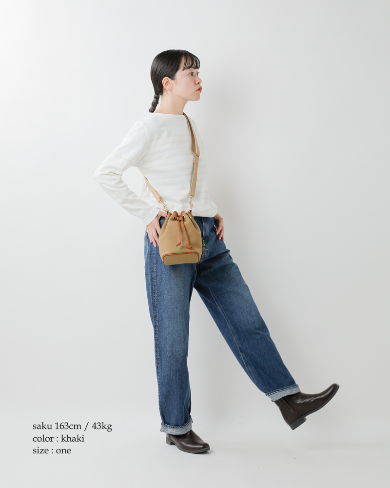 Brady ブレディ ツイル 2way 巾着型 ショルダー バッグ “ELY” ely-fn