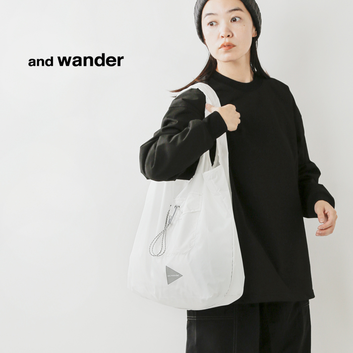 and wander アンドワンダー グローサリー ポケット バッグ “grocery