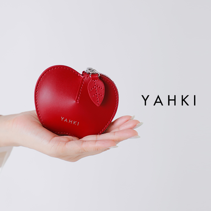 YAHKI ヤーキ スムースレザー アップル ミニポーチ yh-725-mn