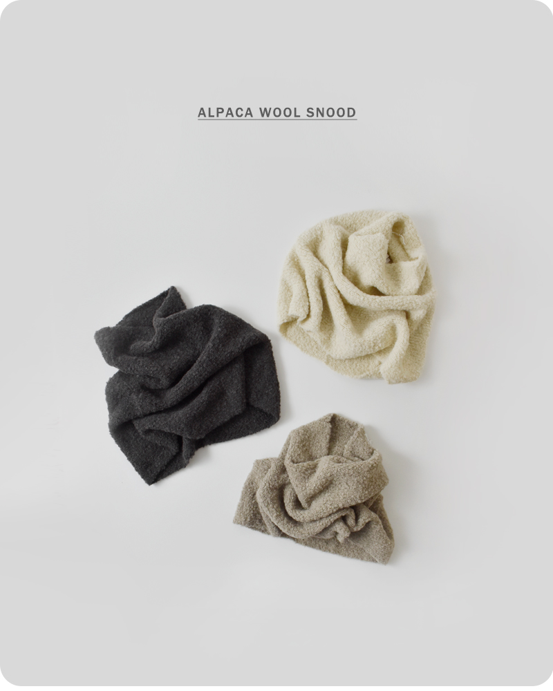 evam eva エヴァムエヴァ アルパカ ウール スヌード e253g182