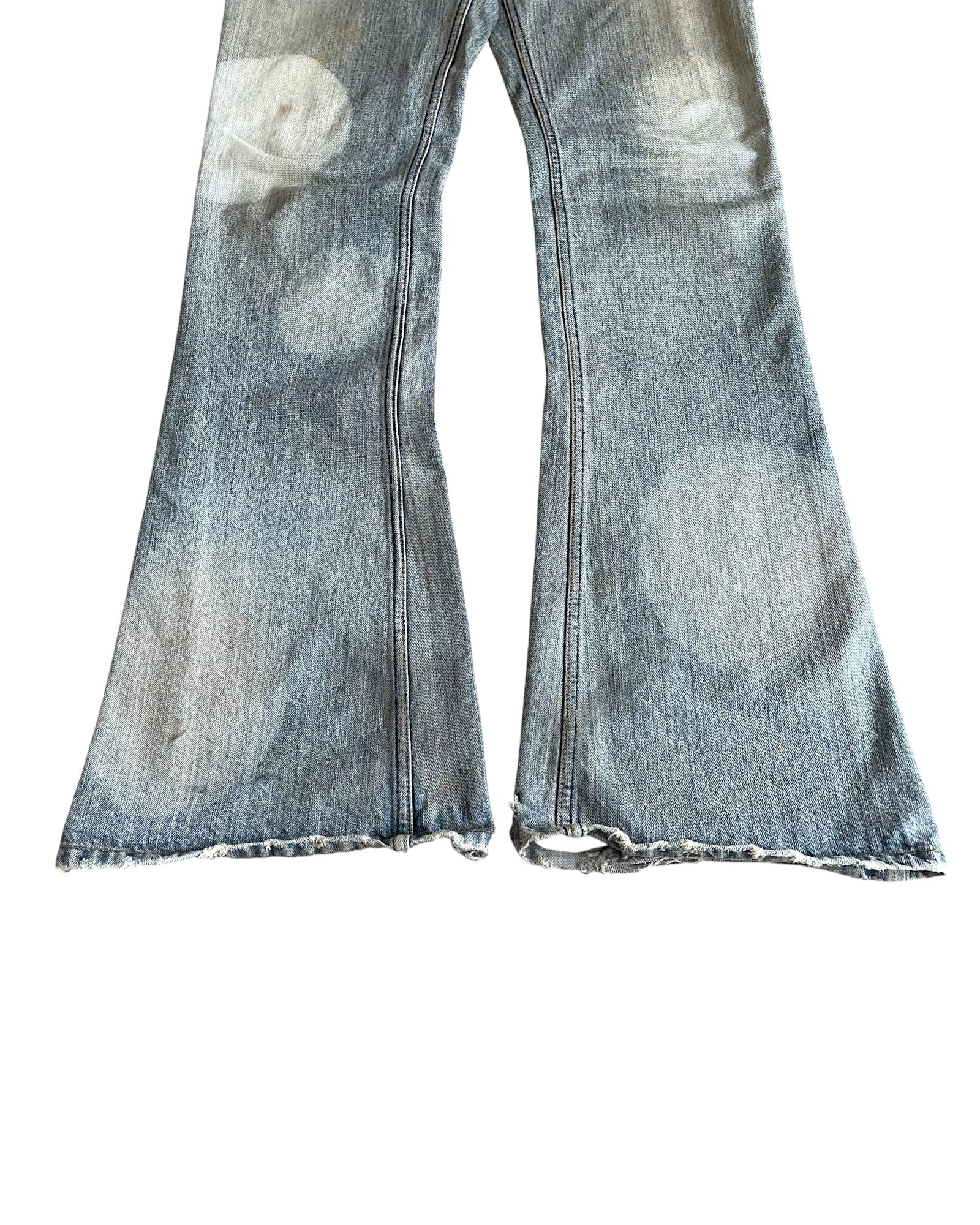 L.G.B. 2000s Oil Spill Dirt Wash Flare Wolf Denim Jeans – Archival