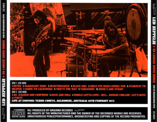 Led Zeppelin Live - 1972-02-20 Kooyong Stadium, Melbourne