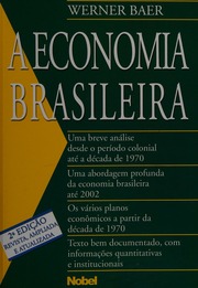 A economia brasileira : Baer, Werner, 1931-2016 : Free Download