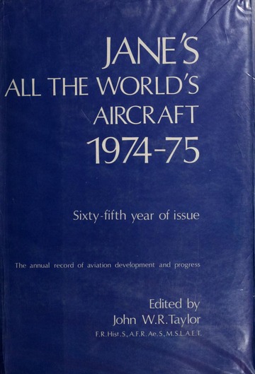 Jane's all the world's aircraft : 1974/75 : Taylor, John William