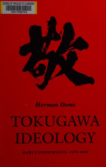 洋書 The Perception of Work in Tokugawa Japan The perception of