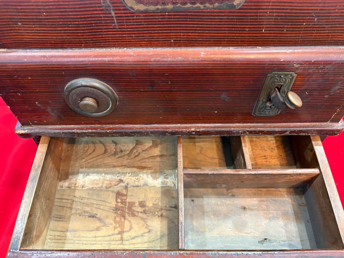 昭和初期 日本金銭整理器 アンティーク 昭和レトロ レジスター 木製