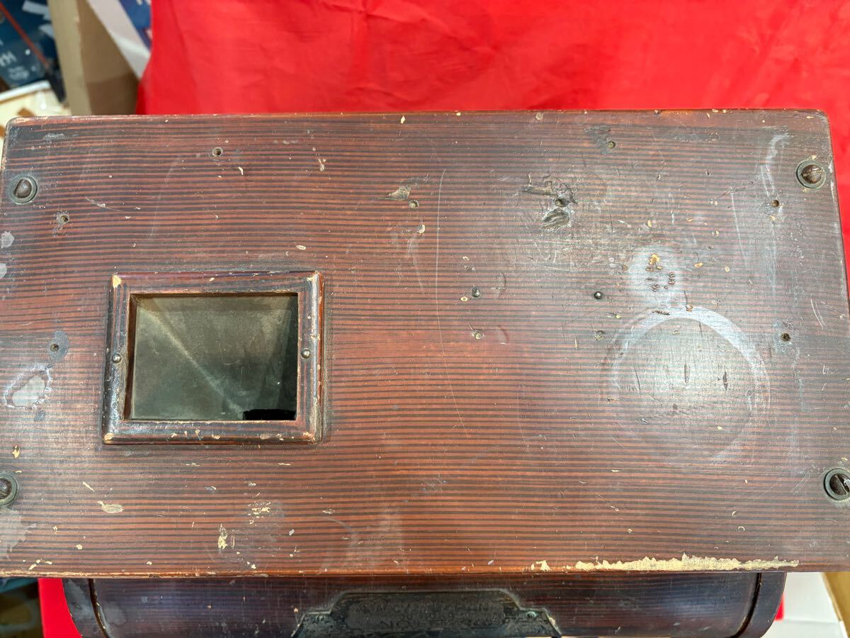 昭和初期 日本金銭整理器 アンティーク 昭和レトロ レジスター 木製