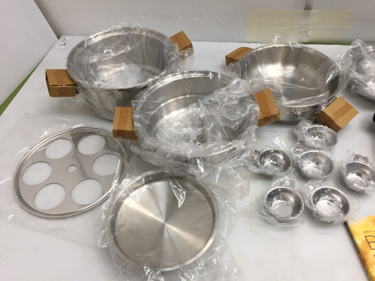 ほぼ未使用 セット売り アムウェイ クィーン クック 21ピースセット 鍋