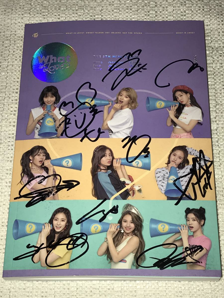 TWICE＠韓国5thミニアルバム「What Is Love?」Bver.CD＠直筆サイン