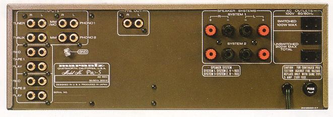 Marantz PM-5 Specifications Marantz