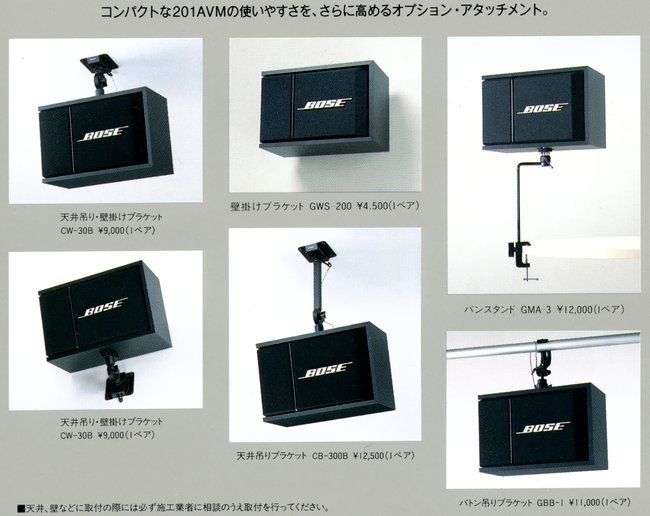 BOSE 201AVMの仕様 ボーズ
