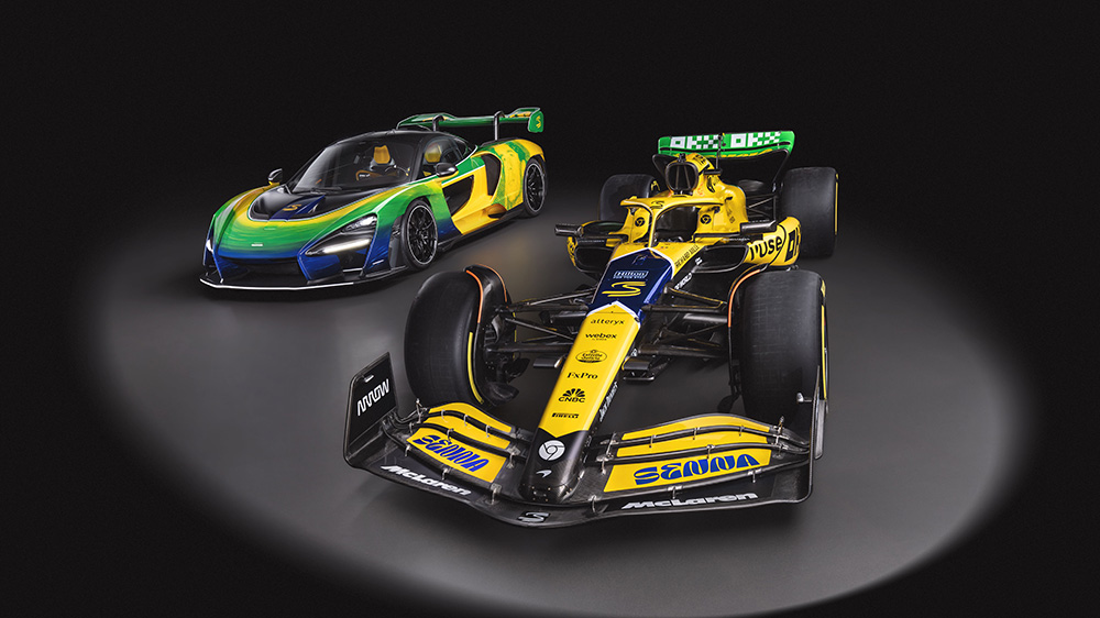 マクラーレンがアイルトン・セナへのオマージュとなるカラーリングを施