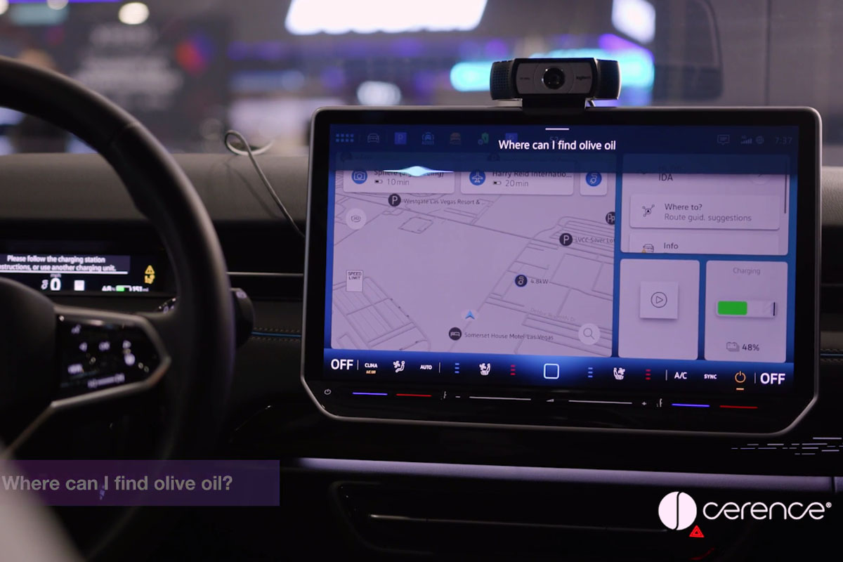 セレンスが既存の車載アシスタンスと連携するChat GPTとの統合を説明