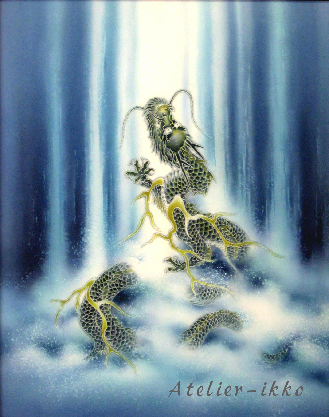 龍神 「昇龍」 絵 | 龍の絵画 龍神の絵画 鳳凰の絵画 アトリエ一耕