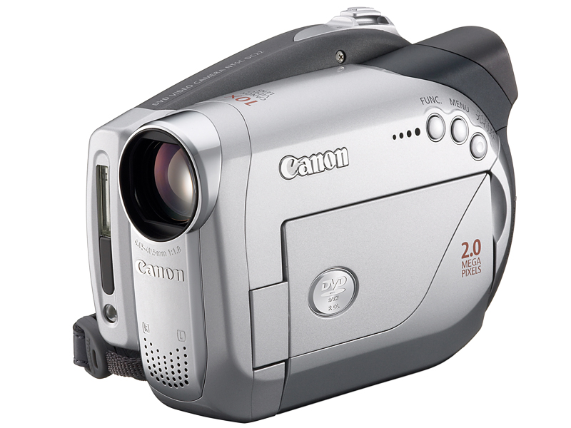 キヤノン、片面2層8cm DVD-Rに対応したDVDカメラ