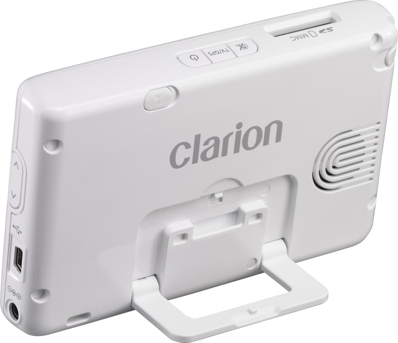 クラリオン、4.3型液晶/ワンセグ録画対応のポータブルナビ