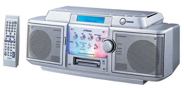 ビクター、αサウンド搭載MDラジカセ