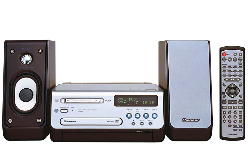 パイオニア、MP3/WMA/DVD-RW再生対応DVDミニコンポ
