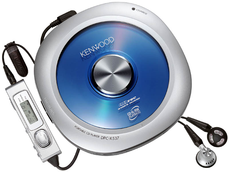 ケンウッド、ディスク交換中も音楽再生を続けるポータブルCDプレーヤー