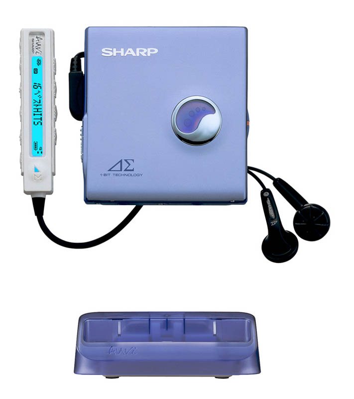 SHARP シャープ ポータブル MDプレーヤー MD-DS77 シルバー 動作未確認