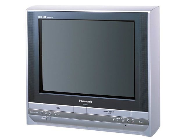 松下、DVDプレーヤー/VHS/21型TV一体の「3-SHOT T(タウ)」