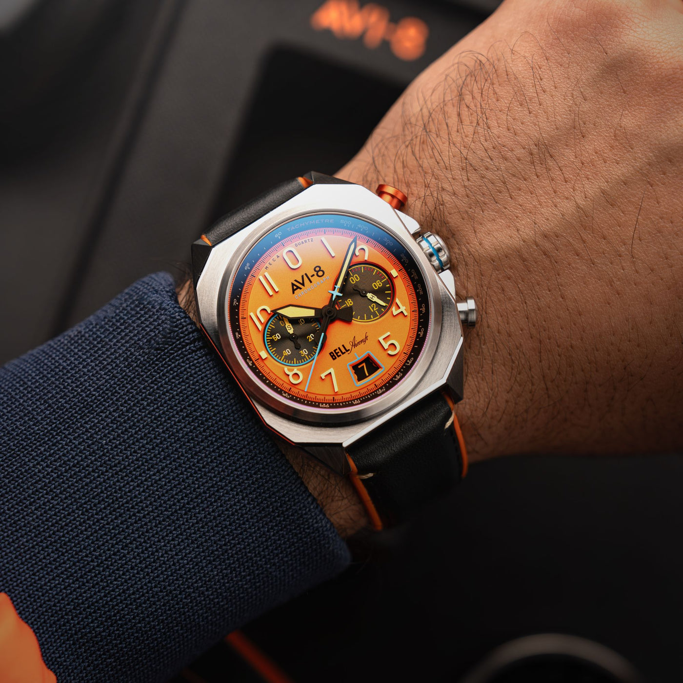 Rusty Orange | Bell X-1 Machbuster Chronograph – AVI-8 Timepieces