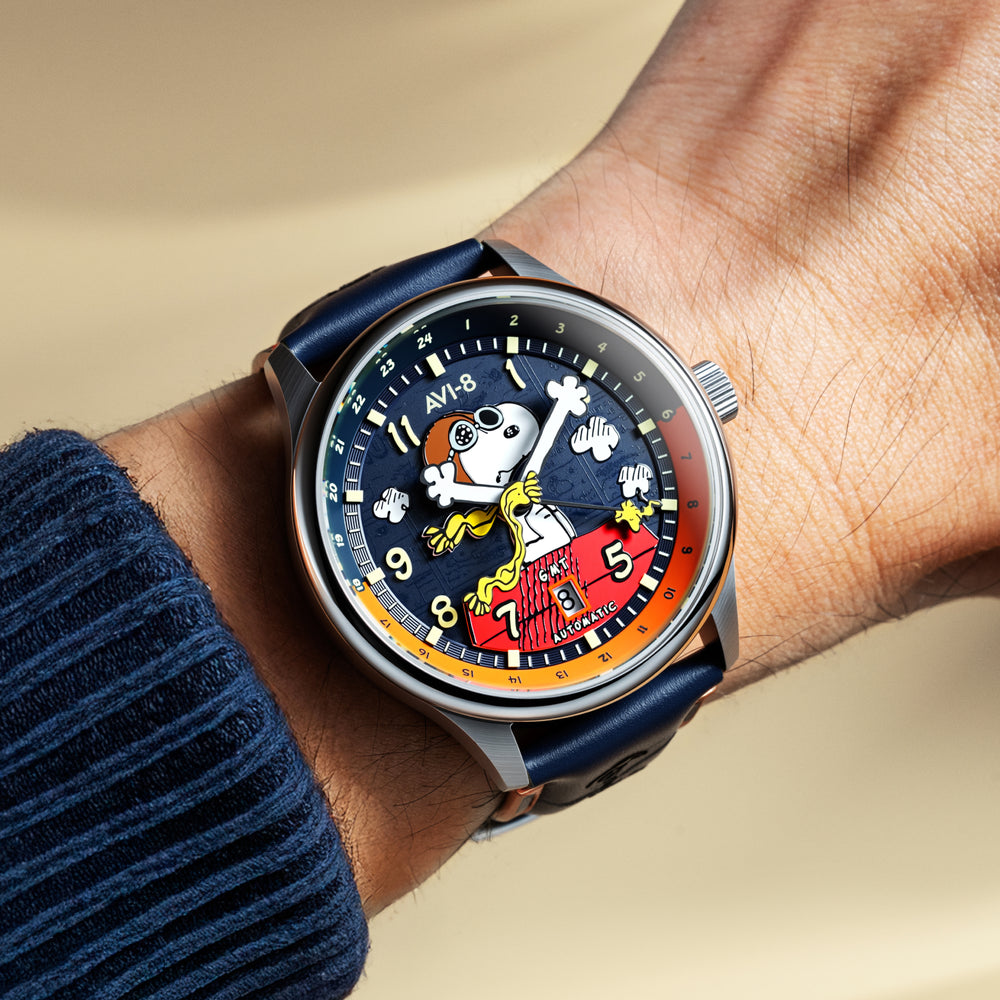 Sketchbook Blue | Hawker Hurricane Kent GMT Automatic Peanuts