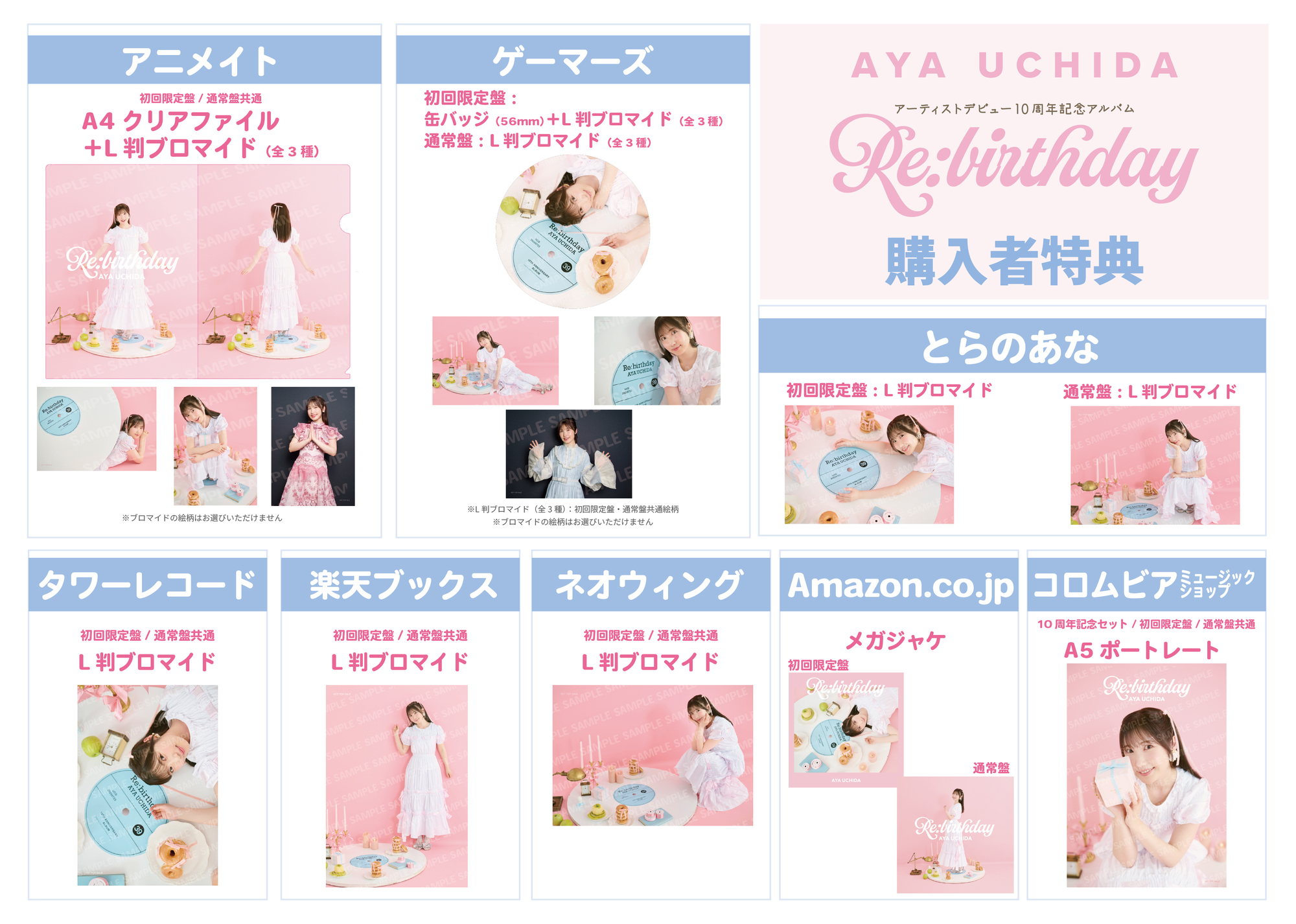 10周年記念アルバム『Re:birthday』収録詳細＆特典ビジュアル公開