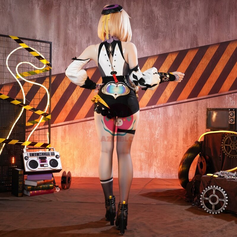 Azuiblc ゼンゼロ イドリー コスプレ衣装 帽子付き 金属アクセサリー