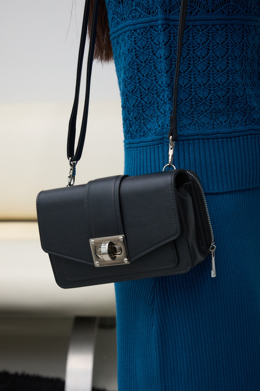 ターンロックフラップウォレットバッグ｜WOMEN｜250HAB55-051E｜AZUL