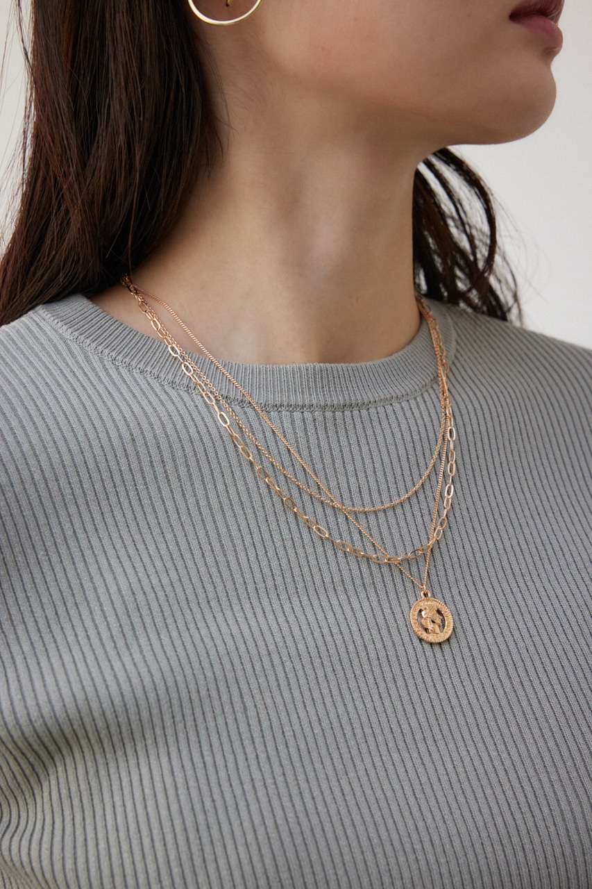透かしコイン3連ネックレス｜WOMEN｜250HAB56-540K｜AZUL BY MOUSSY