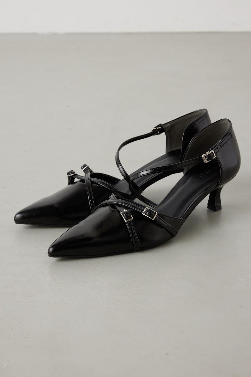 ダブルクロスポインテッドパンプス｜WOMEN｜250HAC55-357K｜AZUL BY