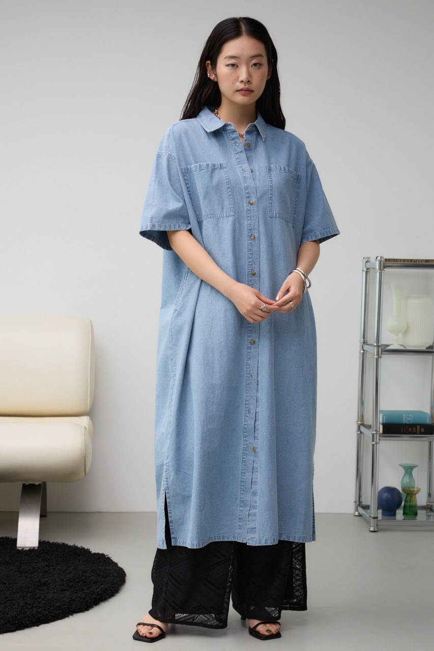 シャンブレービッグシャツワンピース｜WOMEN｜250HAG33-174G｜AZUL BY
