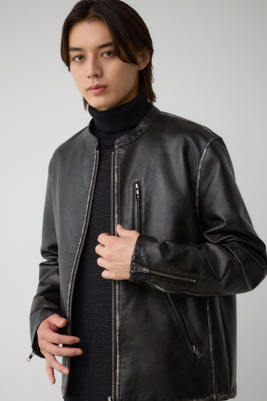 ヴィンテージフェイクレザーシングルライダース｜MEN｜251HAC30-033H