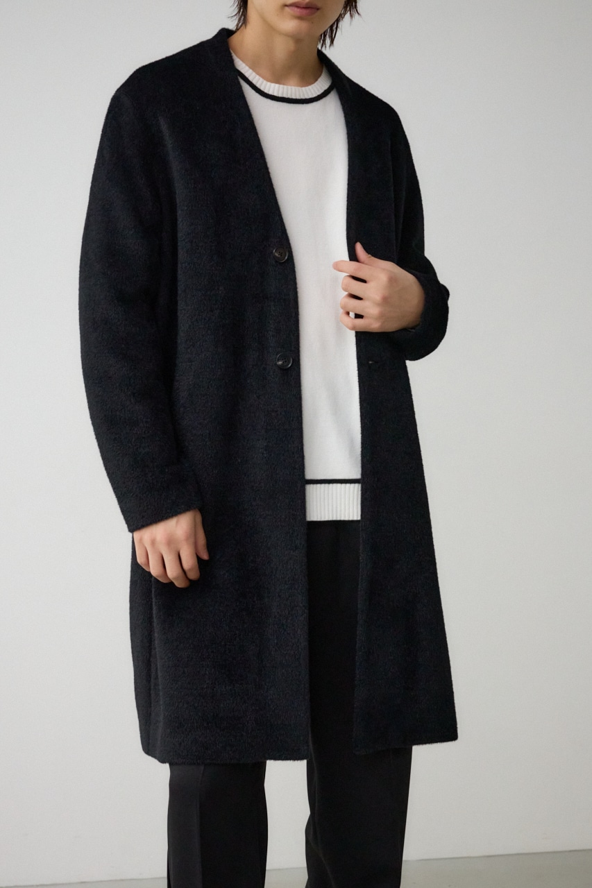 シャギーノーカラーコート｜MEN｜251HAC30-233I｜AZUL BY MOUSSY