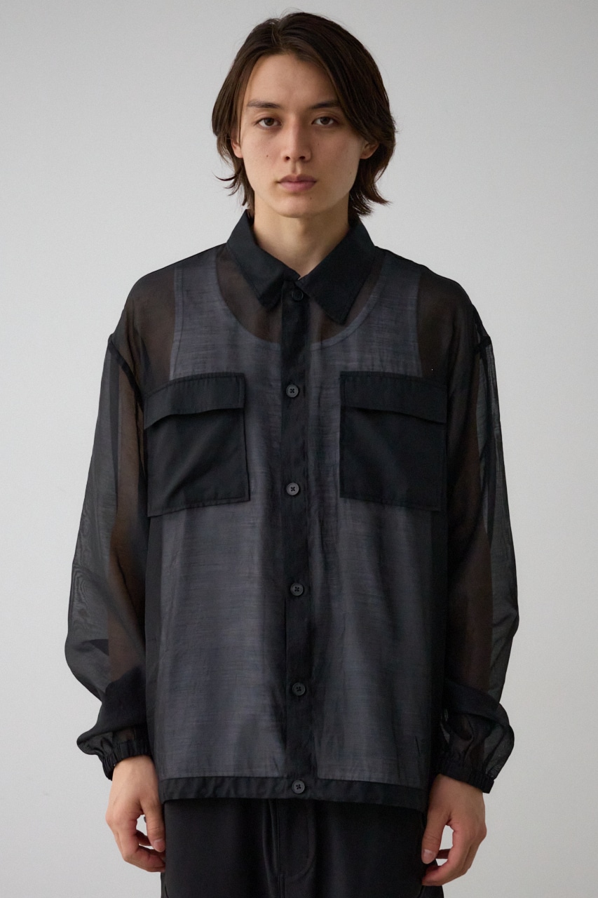 シアーCPOシャツ｜MEN｜251HAT30-273E｜AZUL BY MOUSSY（アズールバイ