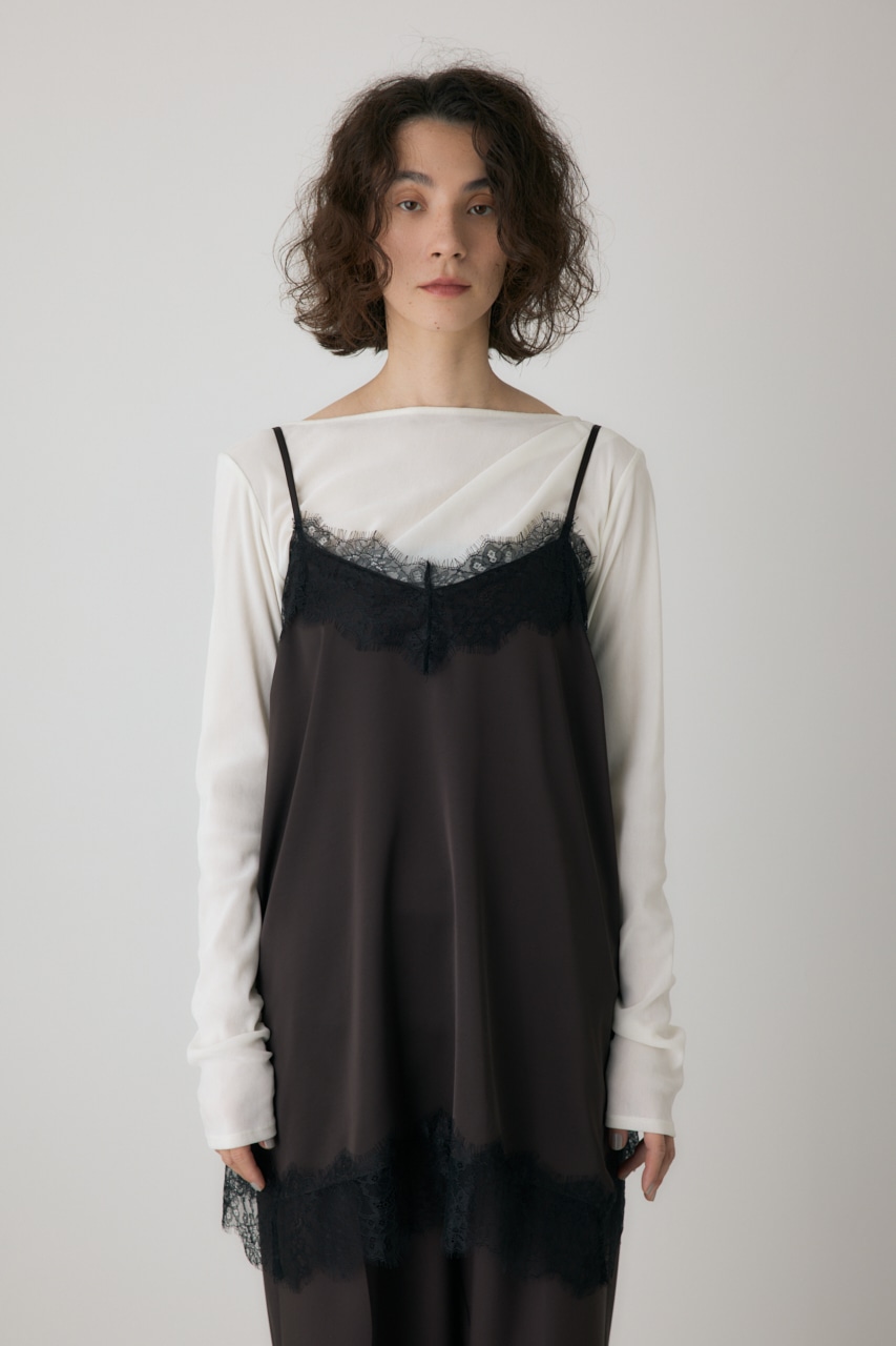 crie conforto】レースフレアサテンキャミ｜WOMEN｜254IAT30-0481