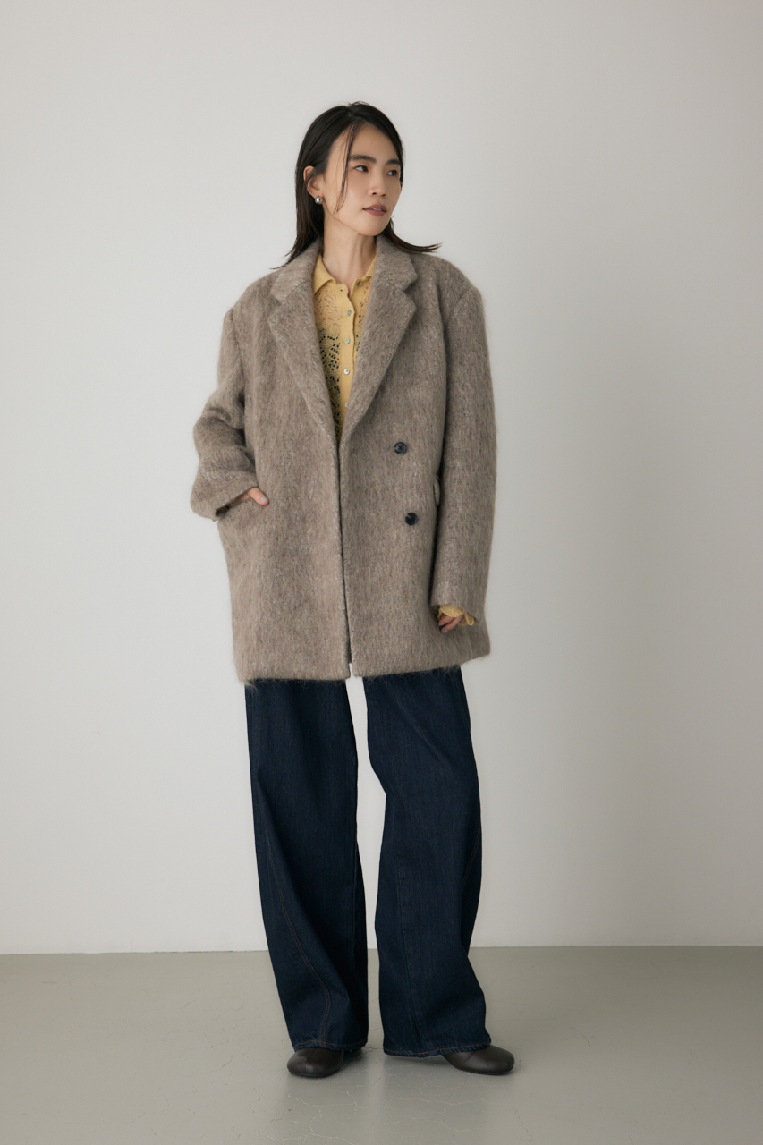 crie conforto】シャギーパデットショルダーコート｜WOMEN｜254IAT30