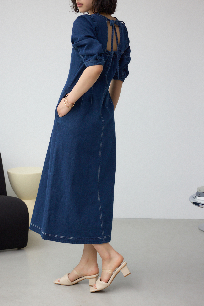 フロントジップ半袖デニムワンピース｜WOMEN｜250ISC13-490D｜AZUL BY